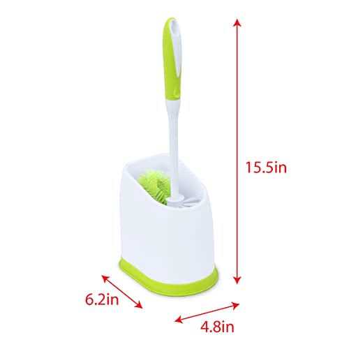 Pine-Sol Toilet Bowl Cleaner Brush with Holder Heavy Duty Cleaning Wand with Under The Rim Scrubber - Image 3
