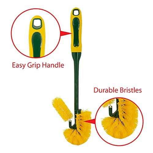 Pine-Sol Toilet Bowl Cleaner Brush with Holder Heavy Duty Cleaning Wand with Under The Rim Scrubber - Image 5