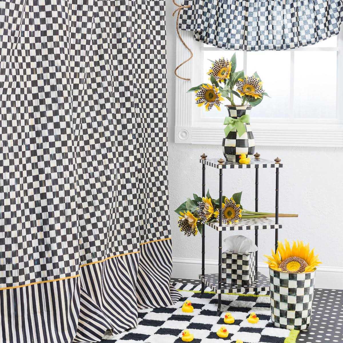 MacKenzie-Childs Check Enamel Tissue Box Cover - Image 5