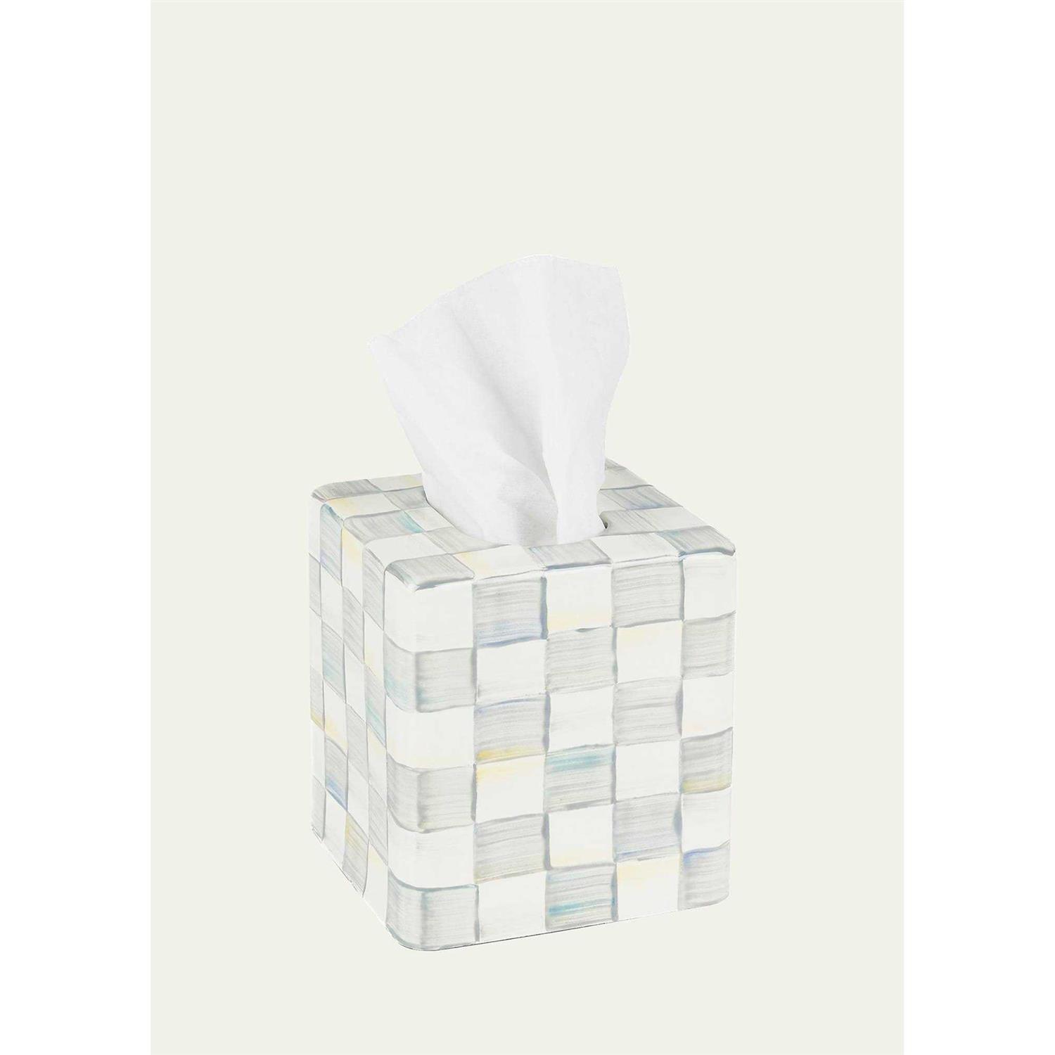 MacKenzie-Childs Check Enamel Tissue Box Cover - Image 5