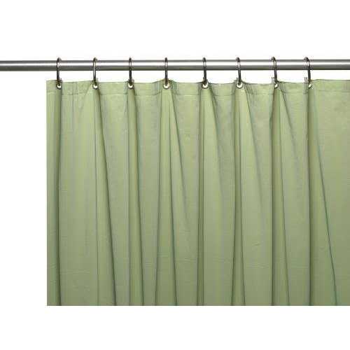 Carnation Home Fashions Hotel 8 Gauge Vinyl Shower Curtain Liner Metal Grommets - Image 3