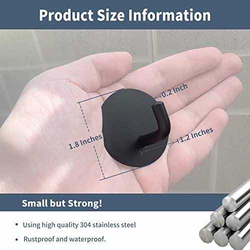 Rise age Adhesive Hooks Heavy Duty Waterproof in Shower Hooks for Hanging Loofah - Image 4