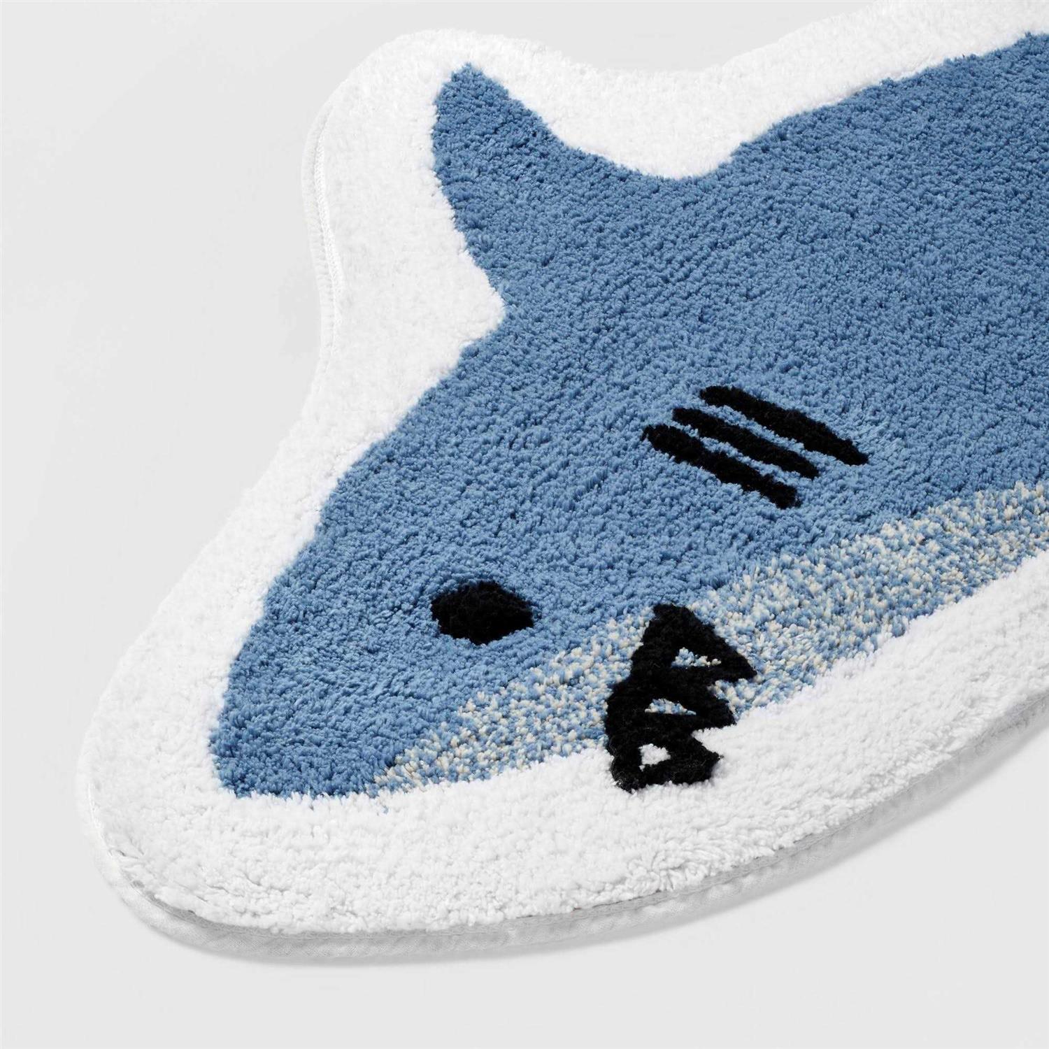 Pillowfort Shark Kids' Bath Rug - Image 3