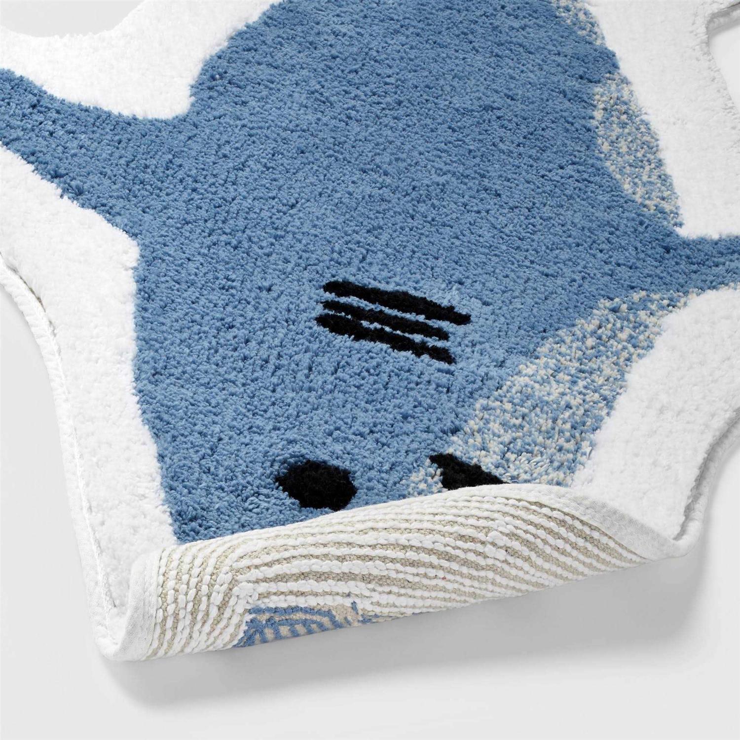 Pillowfort Shark Kids' Bath Rug - Image 4