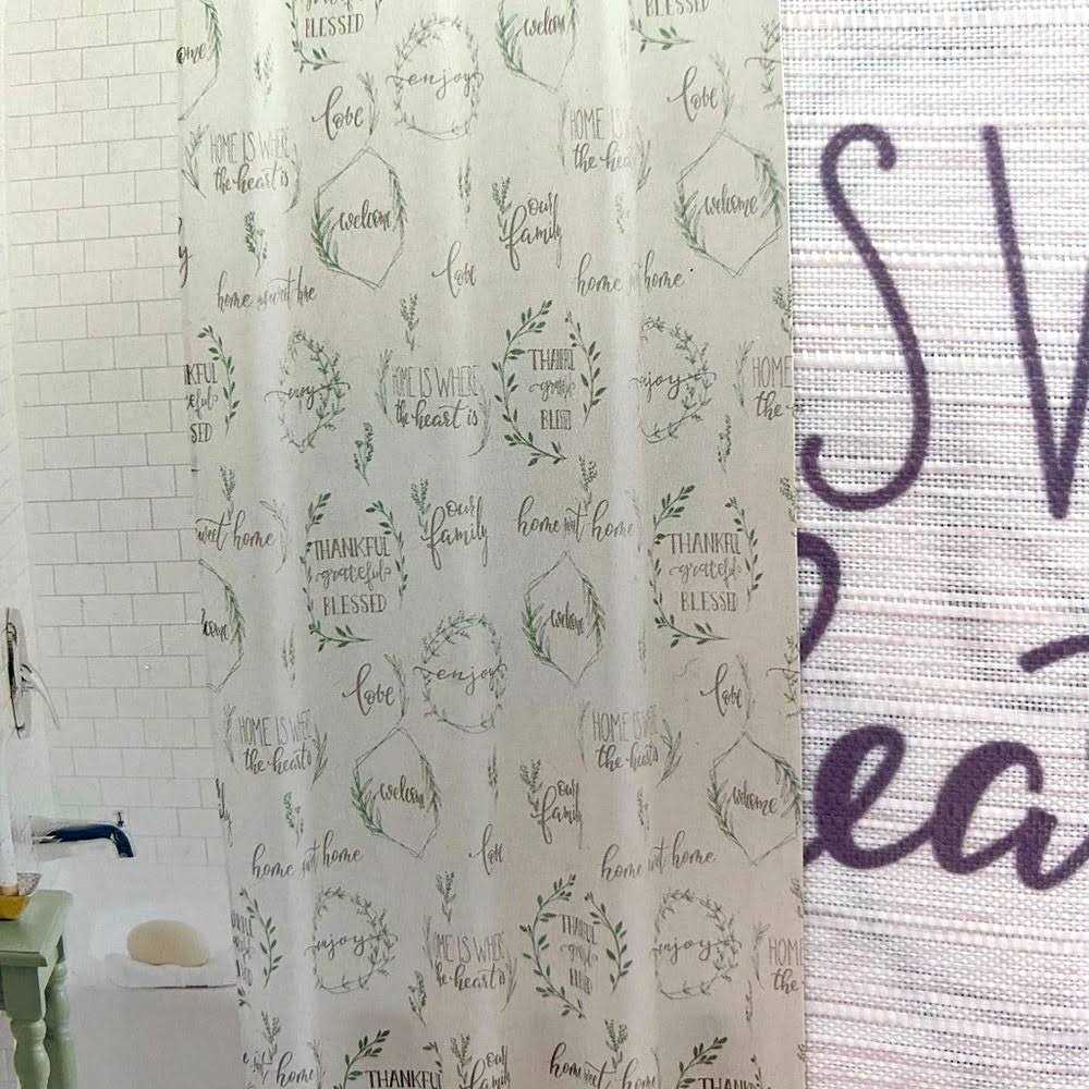 Mainstays Blessed Texture Fabric Shower Curtain - Image 4