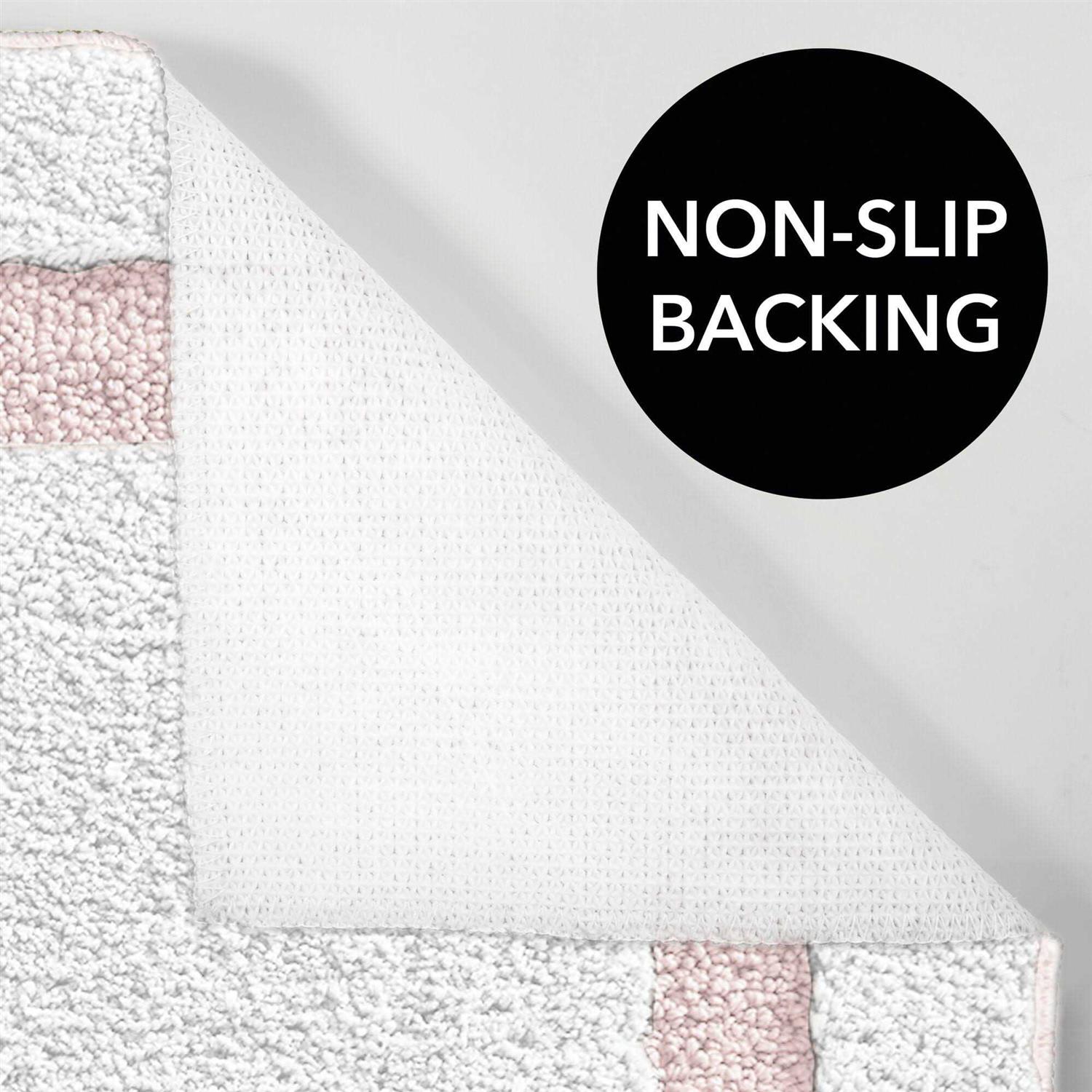 mDesign Large Bath Mat Runner Non-Skid Bathroom Runner Rug - Image 3