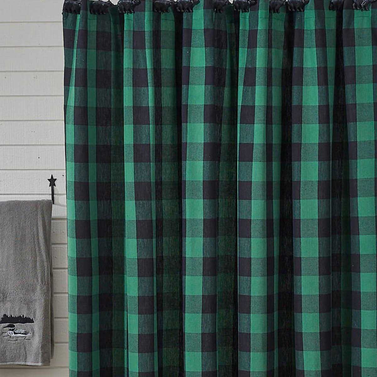 Park Designs Wicklow Check Shower Curtain - Image 4