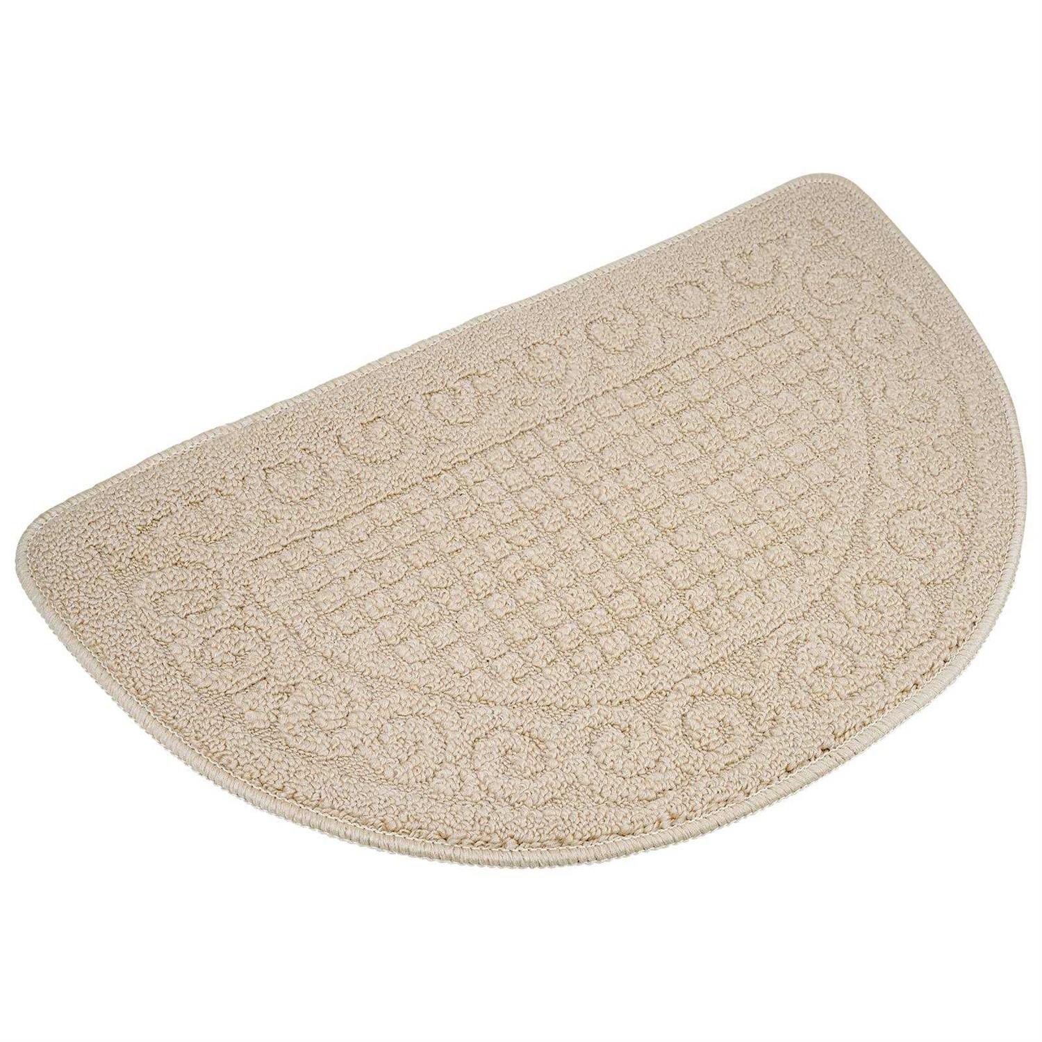 Olpchee Half Round Non-Slip Kitchen Bedroom Toilet Doormat Floor Rug Mat Keeps Your Floors Clean Decorative Design - Image 4