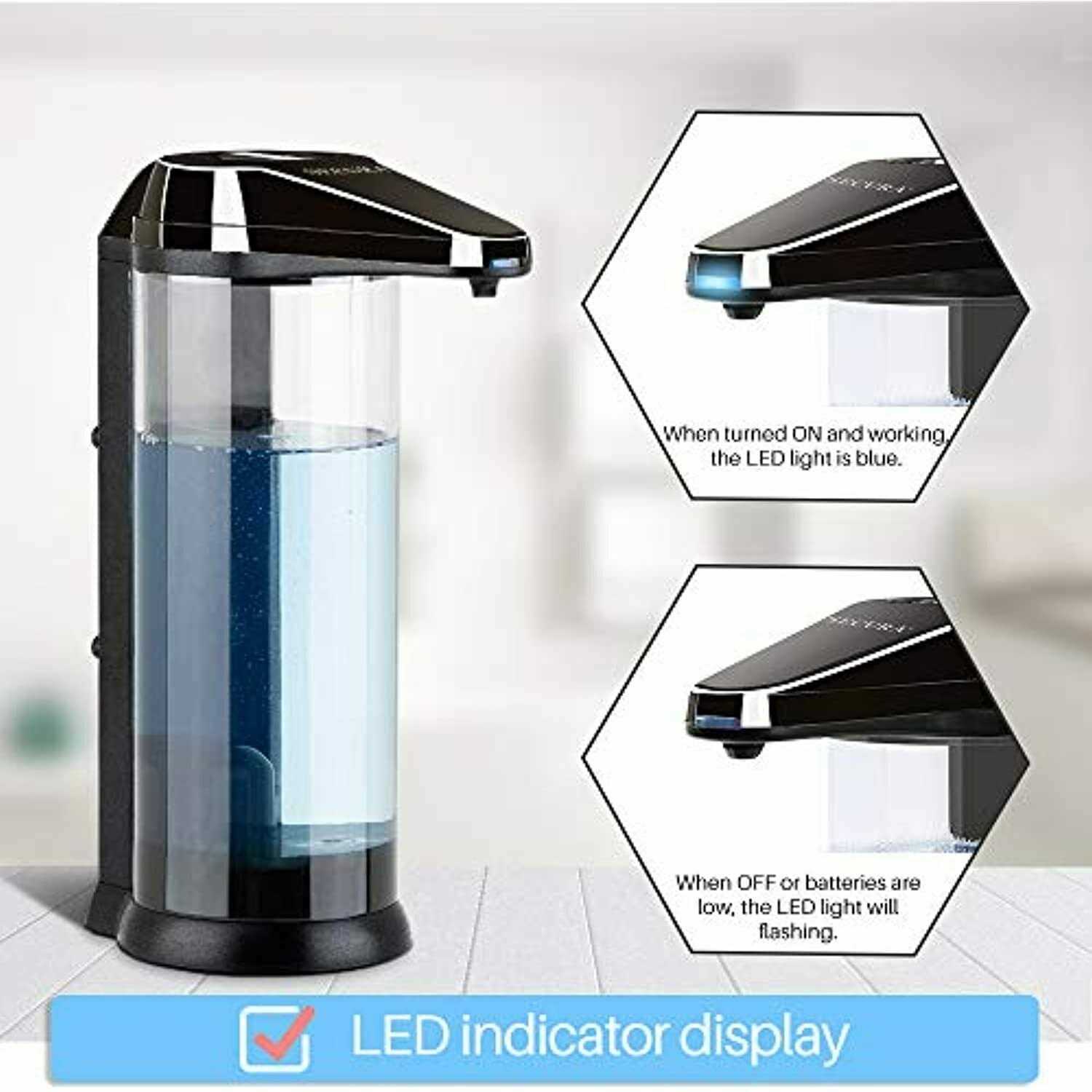 Secura Premium Touchless Battery Operated Electric Automatic Soap Dispenser - Image 4