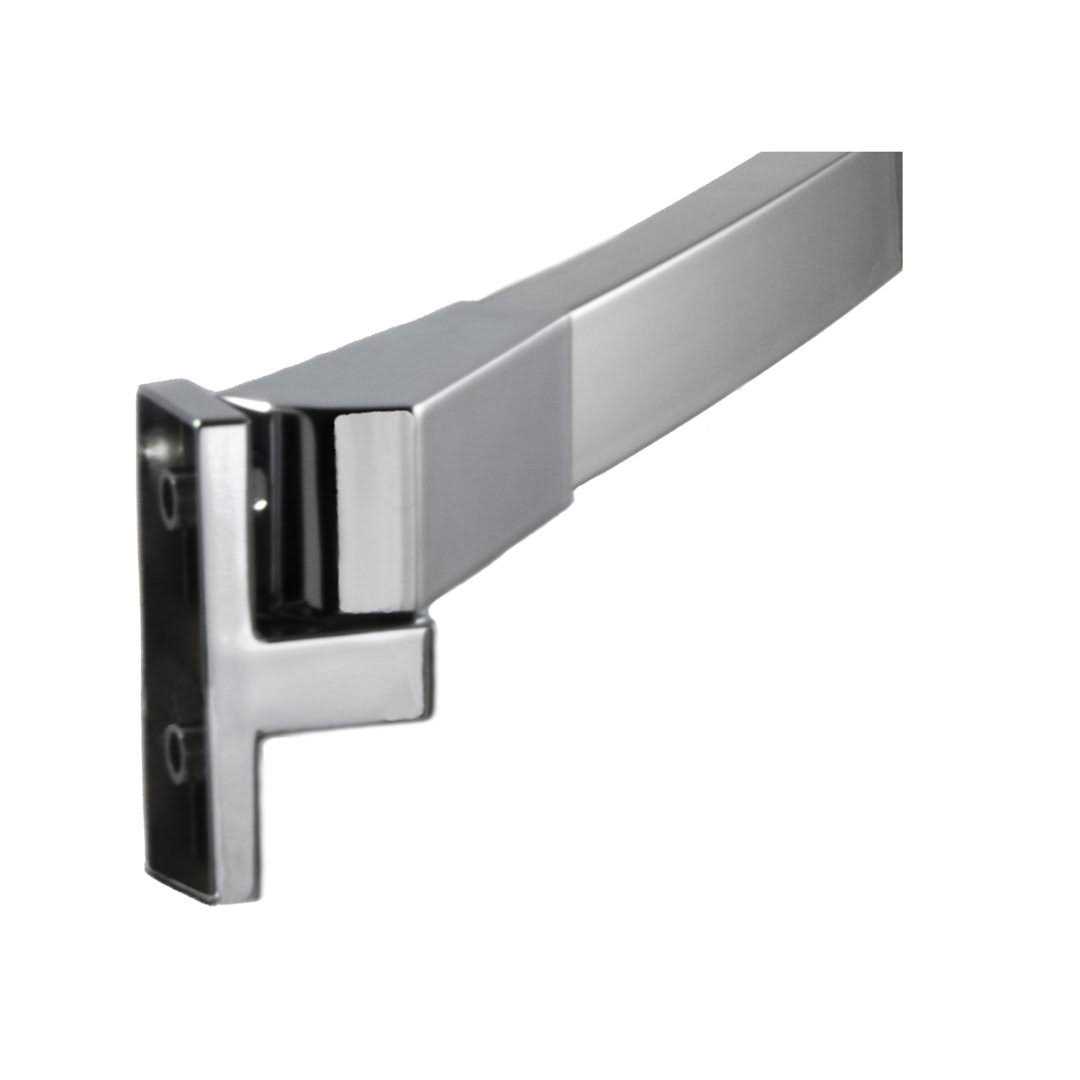 Preferred Bath Accessories 112-5-A Rectangle 60 Adjustable Curved Shower Rod Bright Polished Bath and Shower Accessories Shower Accessories Curtain - Image 3