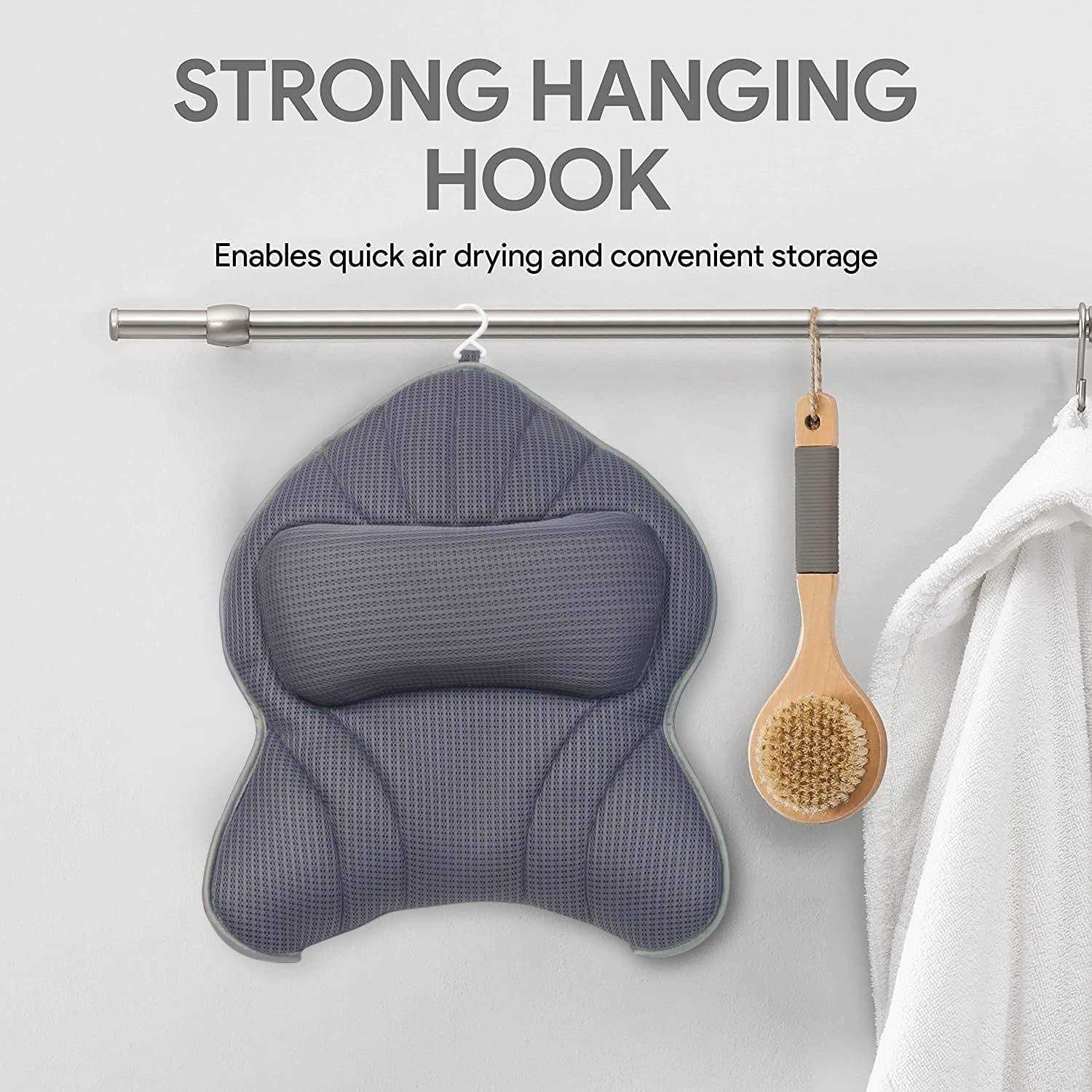 Poemland Extra Thick Large Bath Pillow with Neck,Back,Head Support for Bathtub - Image 4