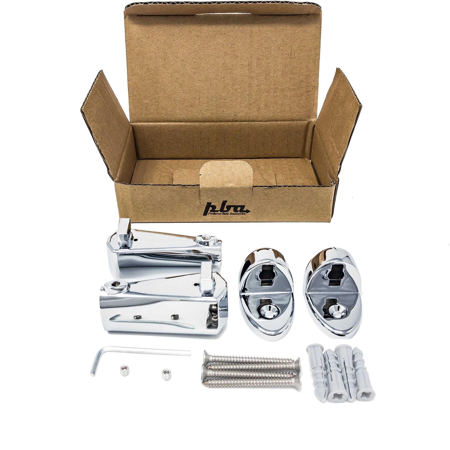 Preferred Bath Accessories Modern Curved Shower Rod - Image 3