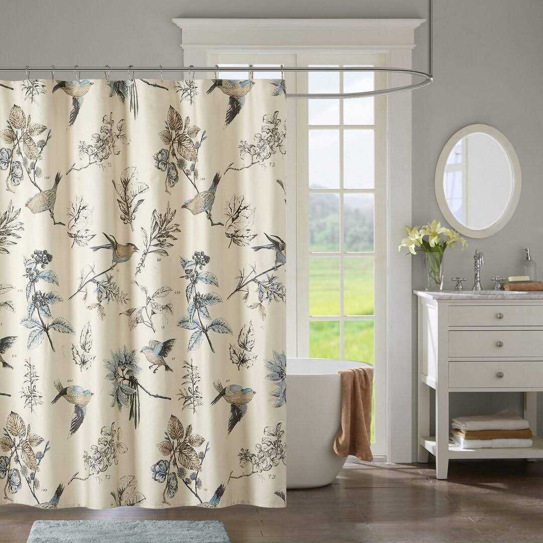 paragraphb Charlton Home Shawnee 100% Cotton Shower Curtain - Image 3