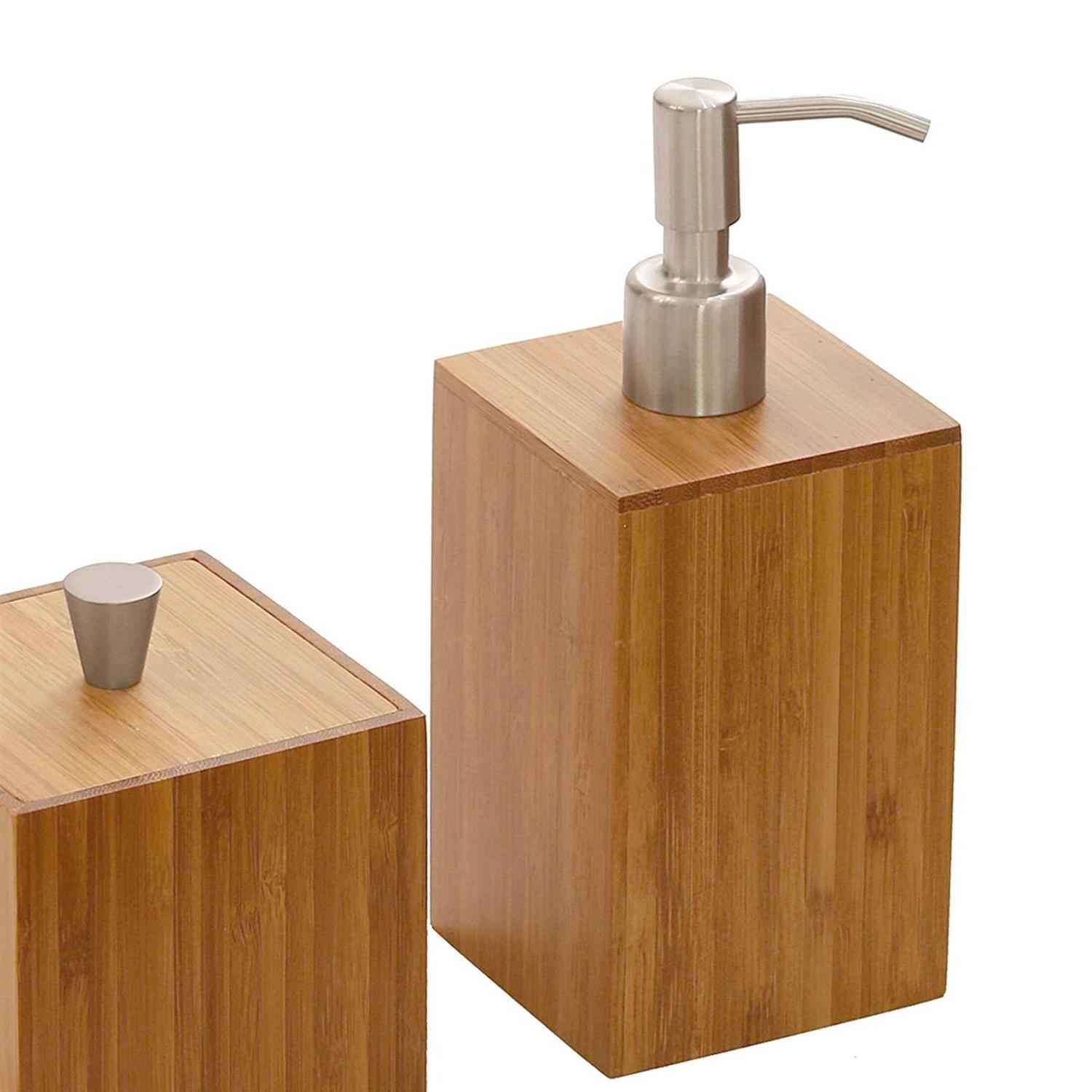 Seville Classics 5-Piece Bamboo Bath and Vanity Organizer Set - Image 5