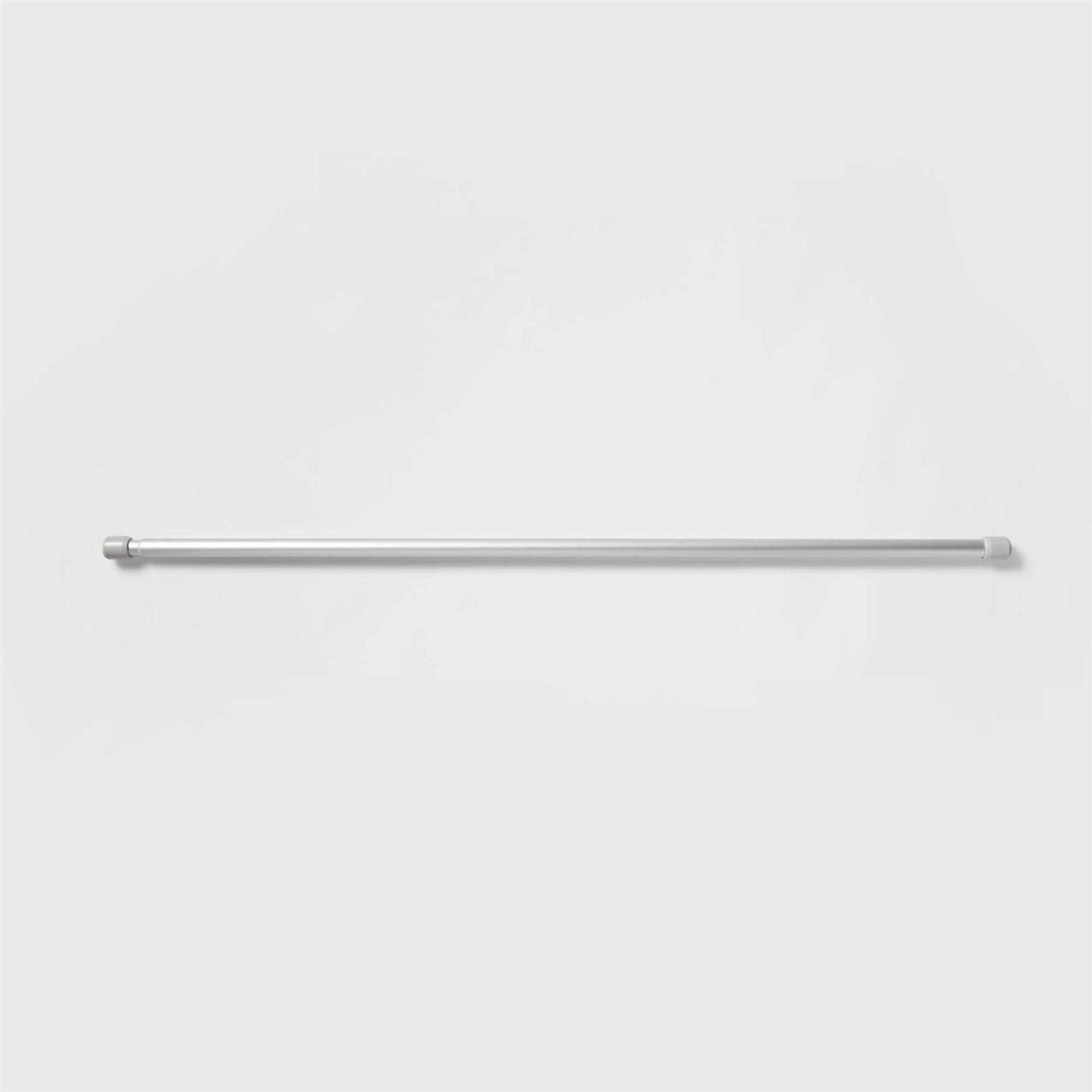 Made By Design 86 Rustproof Basic Tension Aluminum Shower Curtain Rod