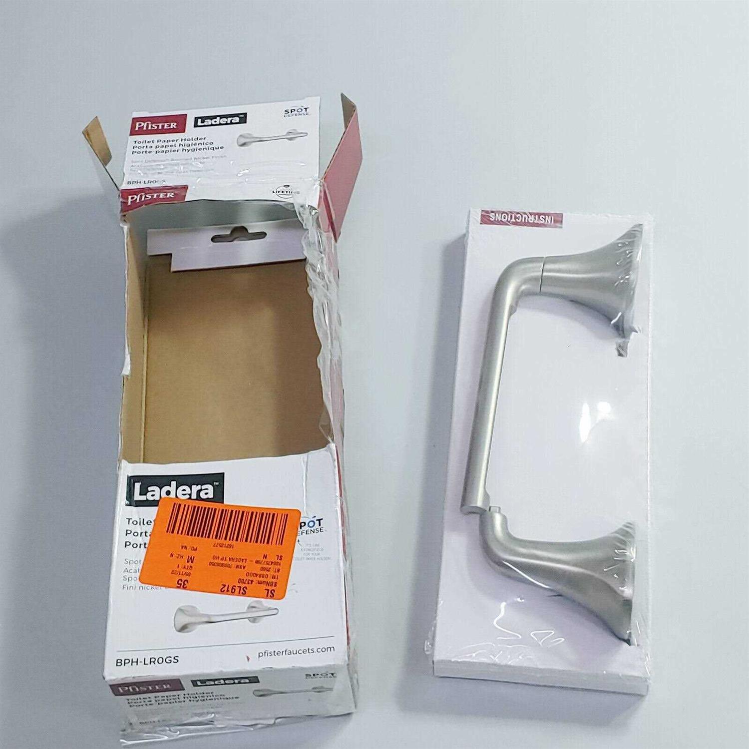 Pfister Ladera Toilet Paper Holder in Spot Defense Brushed Nickel - Image 4