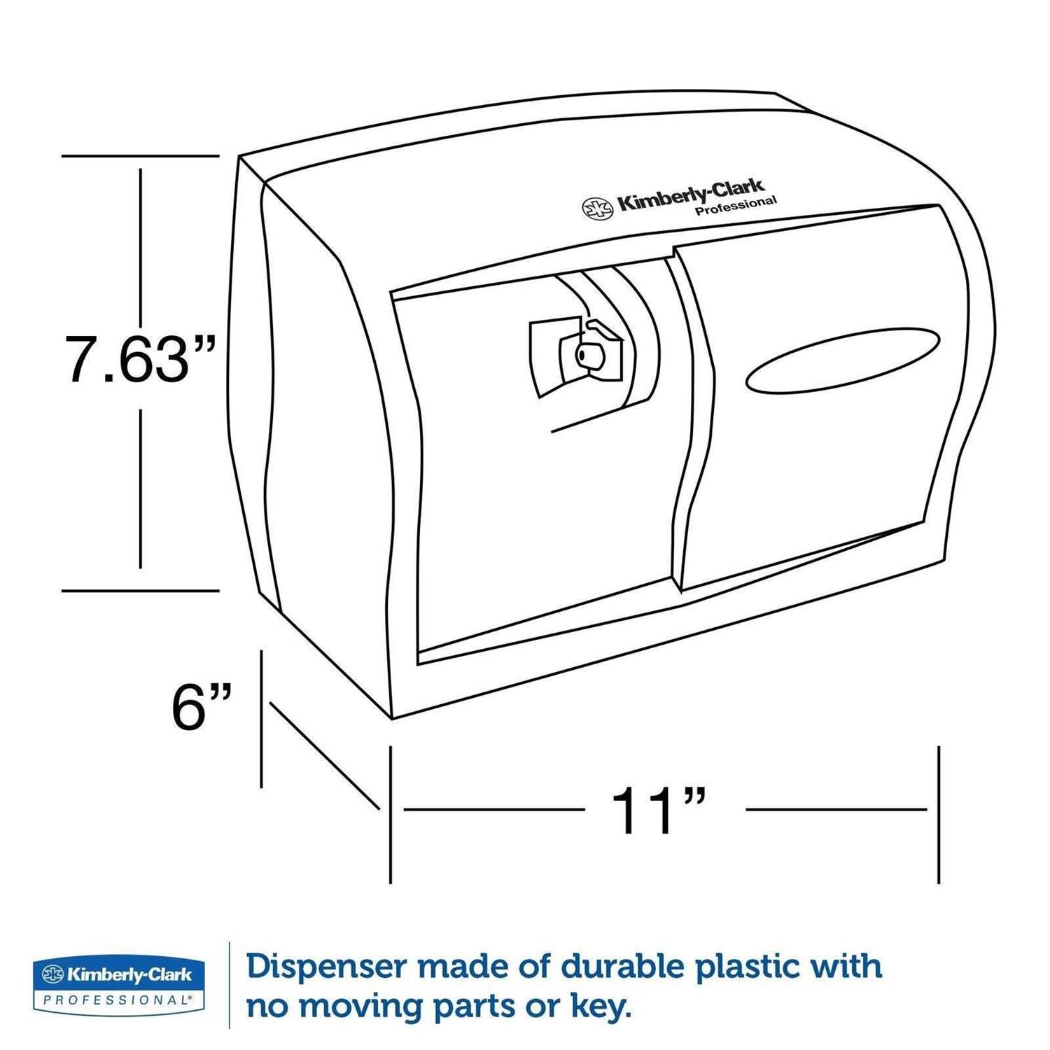 Scott Coreless Double Roll Tissue Dispenser - Image 3
