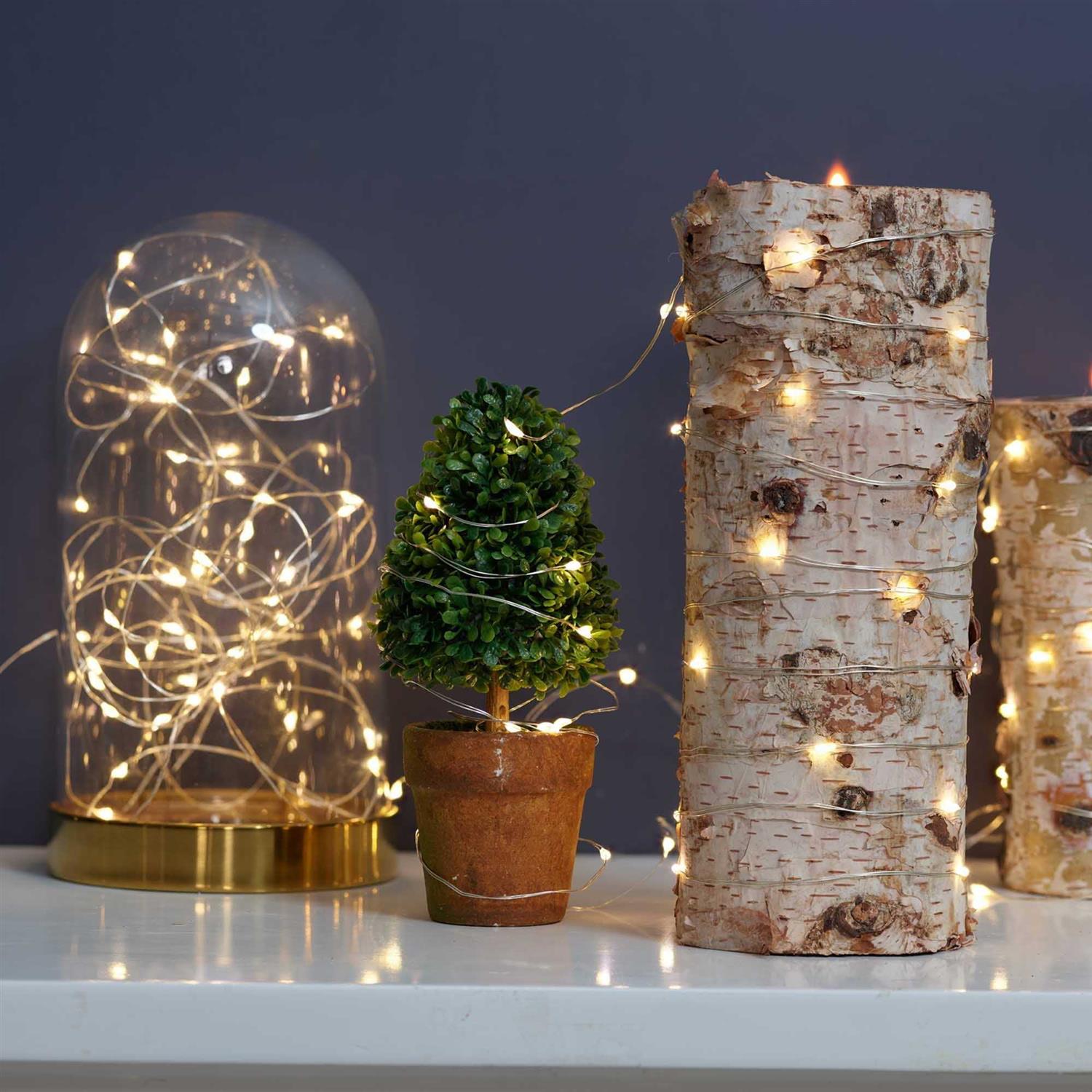 Mainstays Battery-Operated Indoor 50-Count LED Wire Lights - Image 4