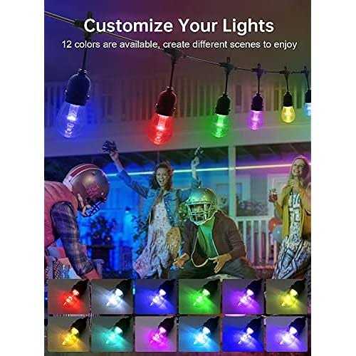 LSOOBZ 48FT Color Changing Outdoor String Lights - Image 4