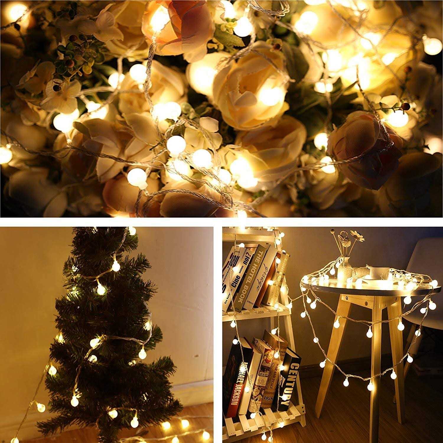 Globe String Lights Merdeco 20ft 40 LED USB Powered Globe String Lights Warm - Image 4