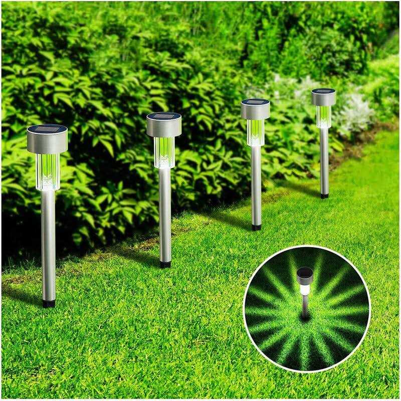 Luminar Outdoor 13 in. Solar LED Matte Black Finish Pathway Lights - Image 4