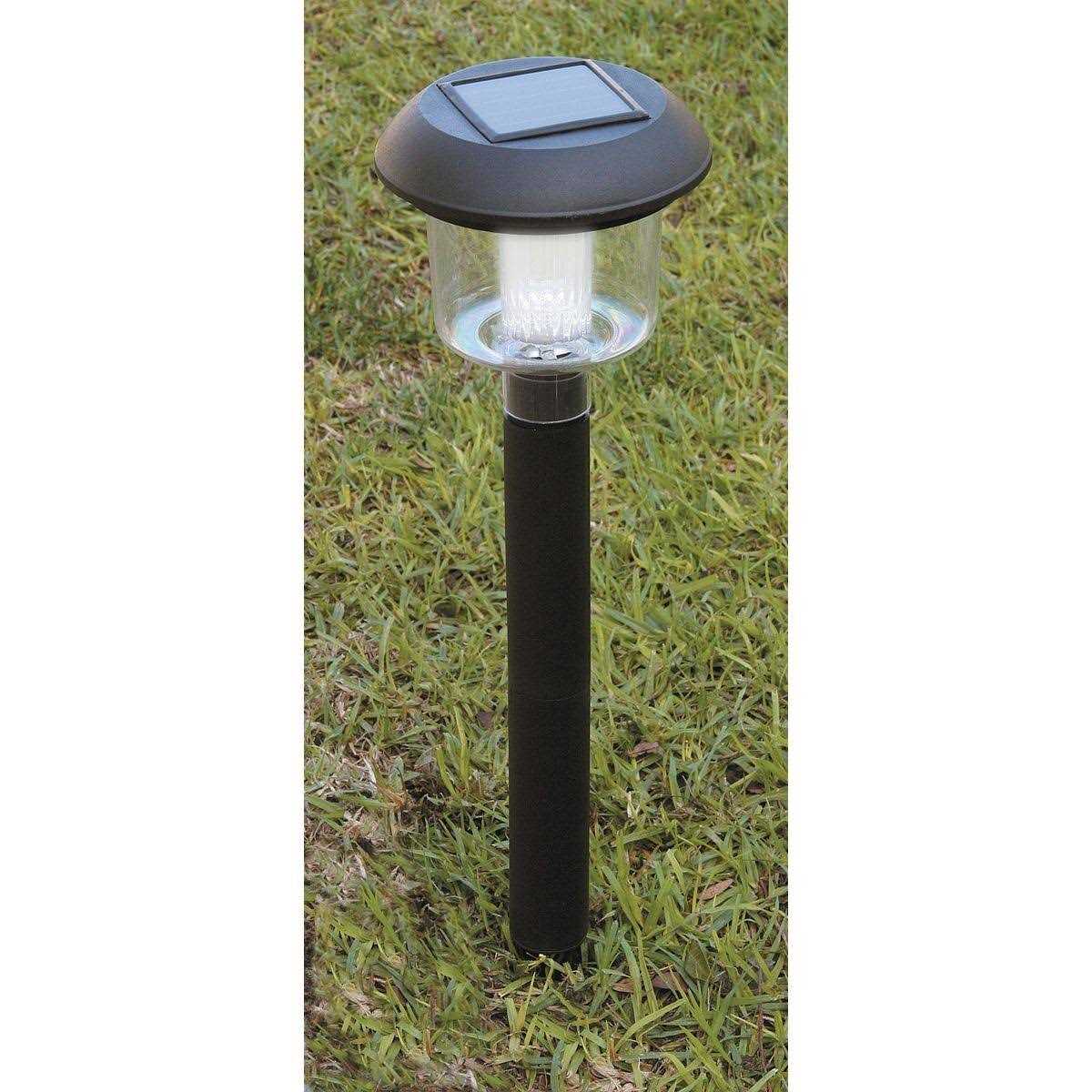 Luminar Outdoor 13 in. Solar LED Matte Black Finish Pathway Lights - Image 5