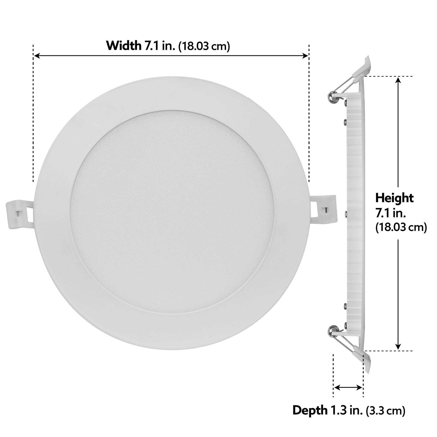Utilitech Canless Color Choice Equivalent Round Dimmable Recessed Downlight LLEDR6XT/ - Image 4
