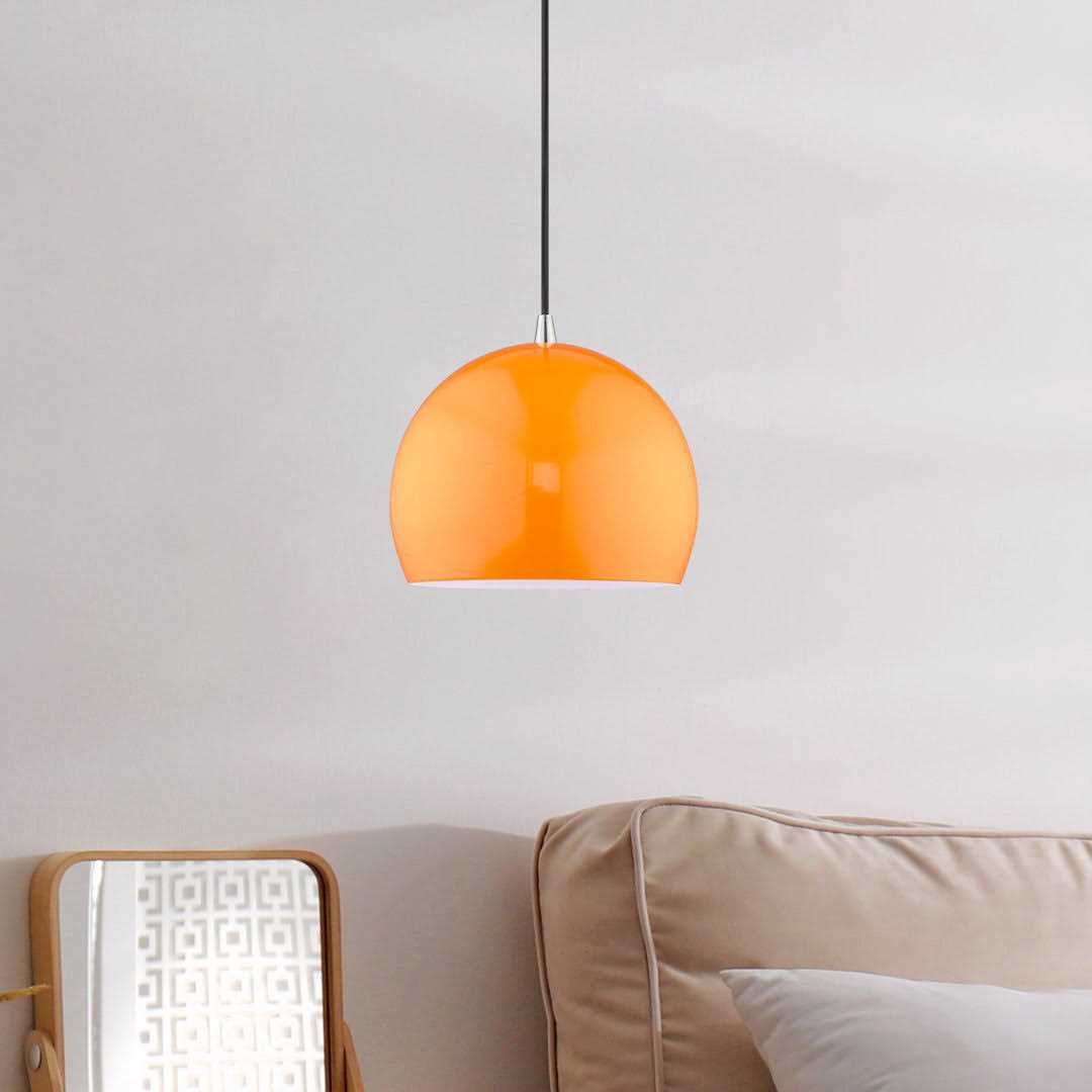 AllModern Schultz 1 Light Single Dome Pendant Finish - Image 5