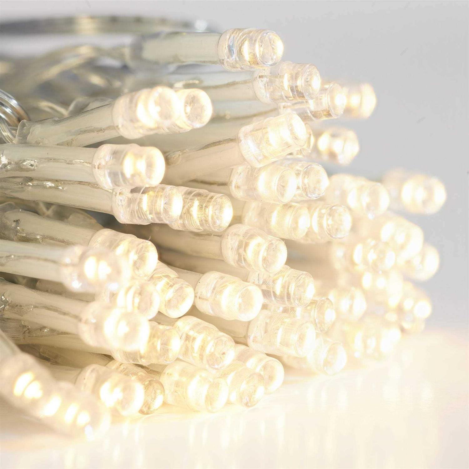 Mainstays 96-Count Indoor Curtain Lights with Warm White LED Light Bulbs - Image 3