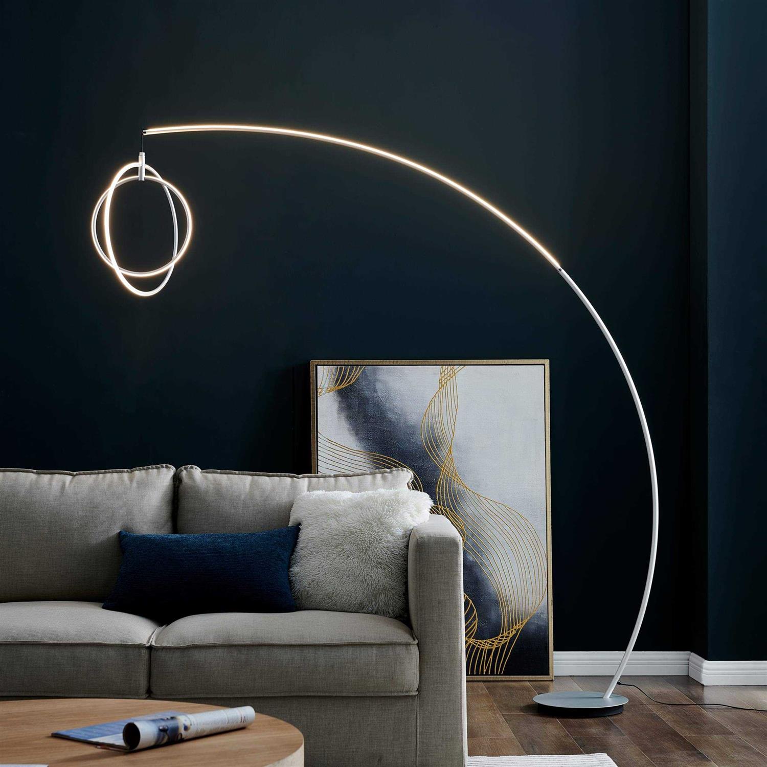 Lite Source-LS-83733-Monita 35W 2 LED Arc Floor Lamp-81 Inches - Image 5