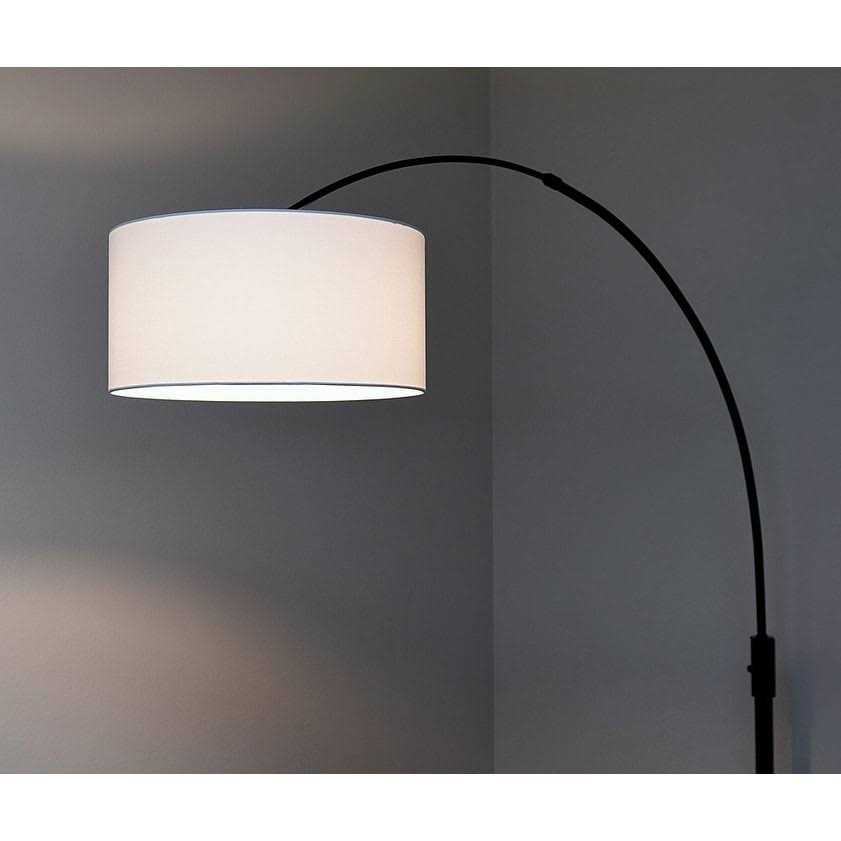 HomeGlam Orbita 82-inch Retractable Dimmable Floor Lamp LED Bulb Drum Shade - Image 5