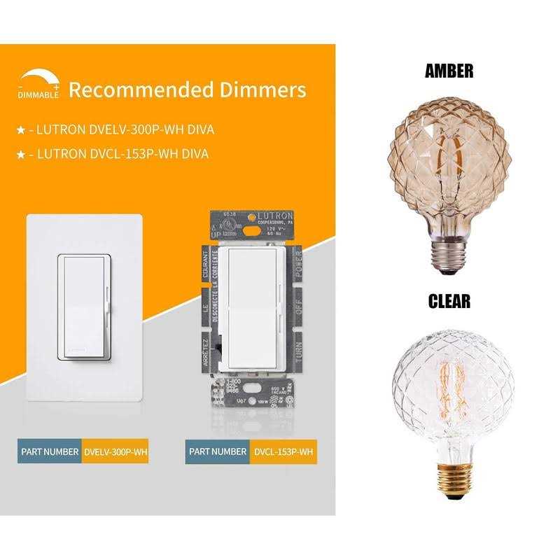 Vintage LED Edison Bulb G95 G30 4W Dimmable LED Filament Bulb Globe Pineapple Shaped Light Bulb 2300K Warm White E26 400Lumen - Image 3