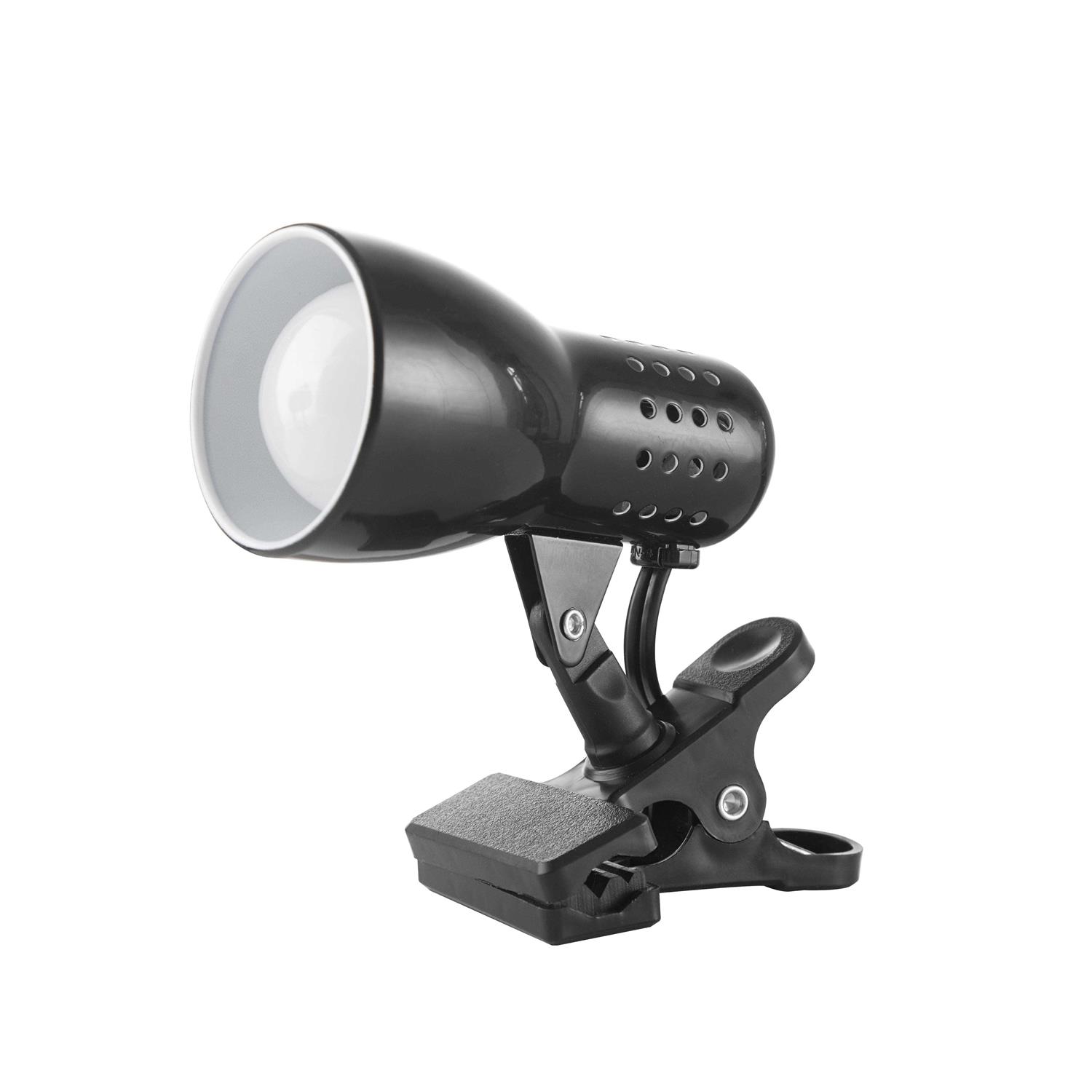 Mainstays 5 Metallic Black Adjustable Mini Clip Lamp - Image 4