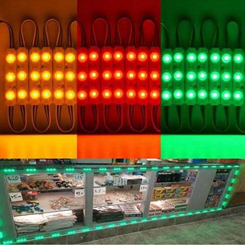 Minbow 10ft storefront window led light kit 5050 rgb injection led module light with power plug and 24 key remote controller - Image 3