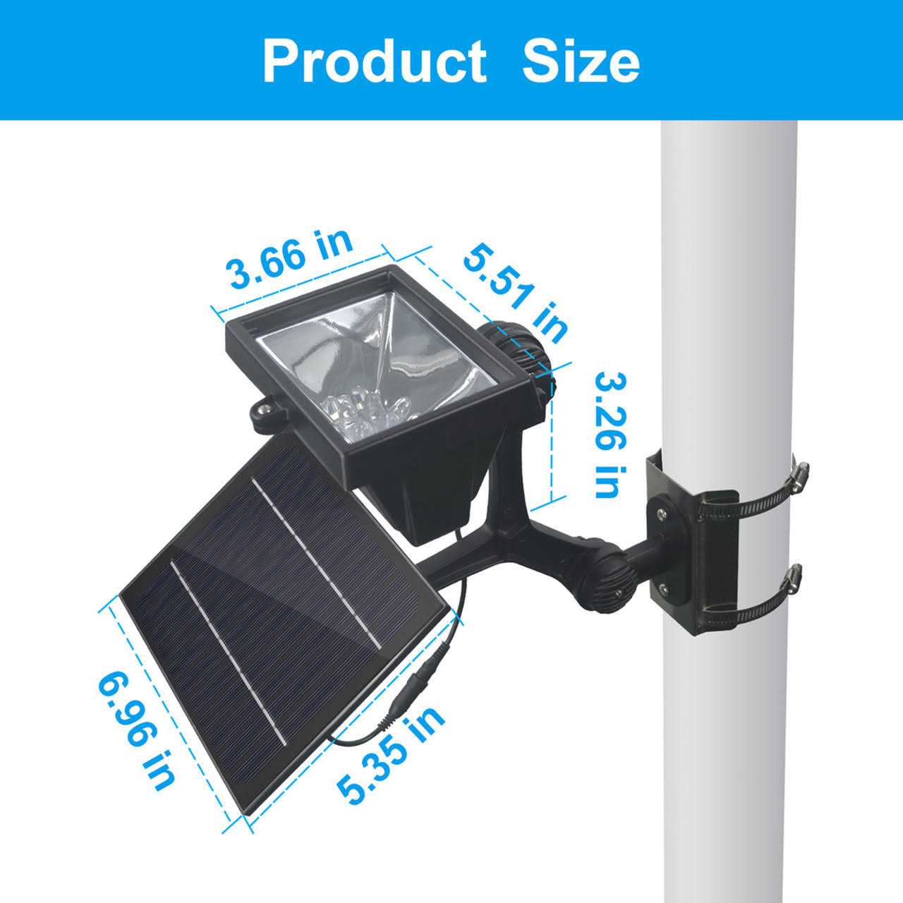 LumeGen Solar LED Flagpole Light - Image 5