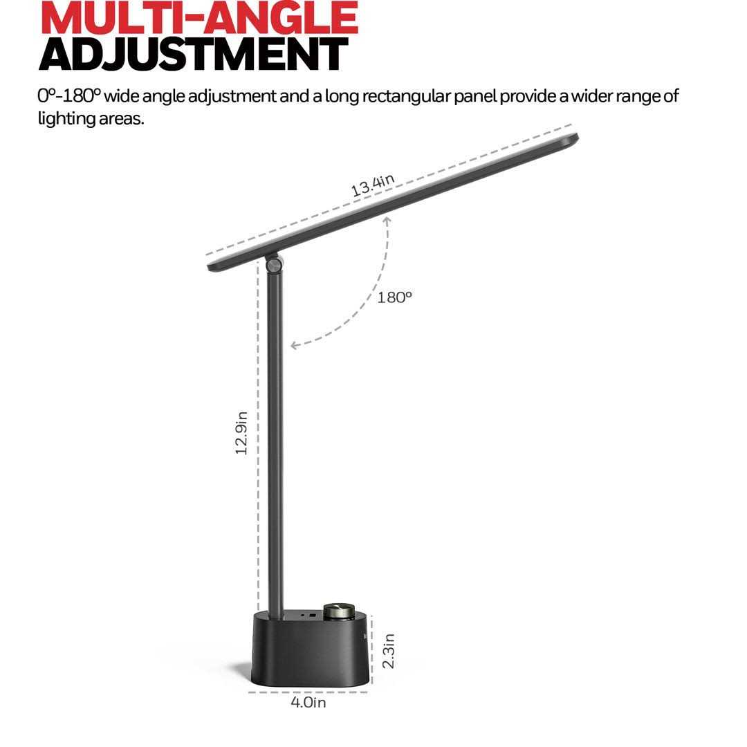 Honeywell Foldable Modern Table Lamp with USB A+C Charging Port - Image 4