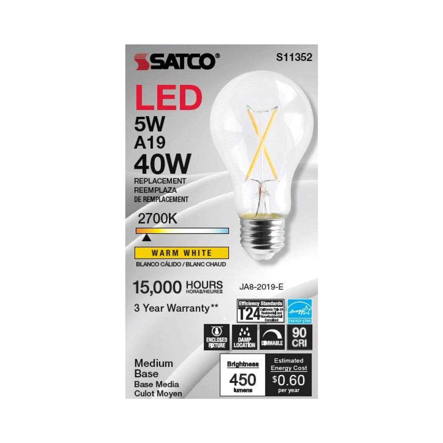 Satco A19 LED Bulb - Image 4