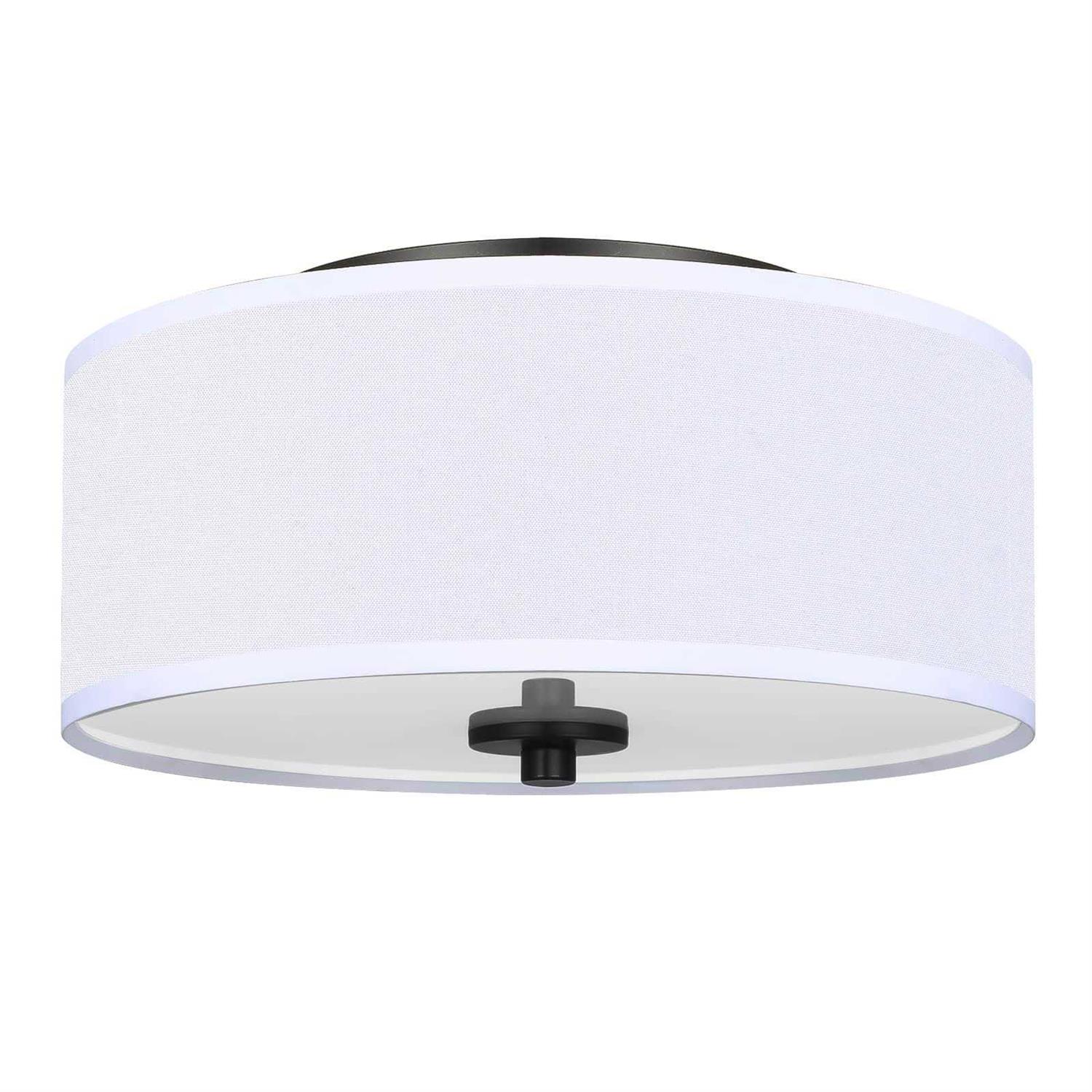 Lodstob 2-Light Flush Mount ceiling Light Fixture 12” Modern close to ceiling Light - Image 3