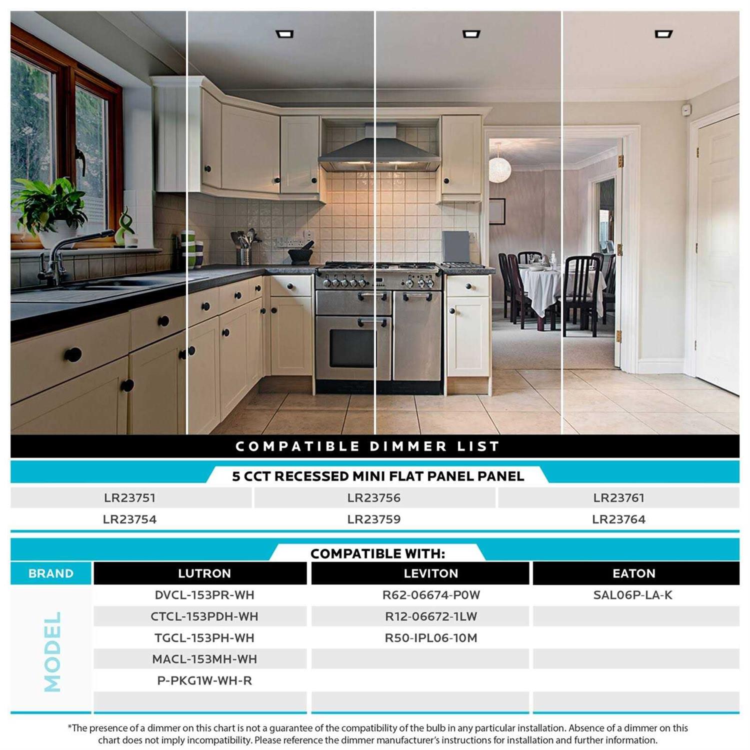 Luxrite 3 in. Canless Ultra Thin J-Box 8-Watt CCT 2700K LR23754 LR23855-4PK - Image 3