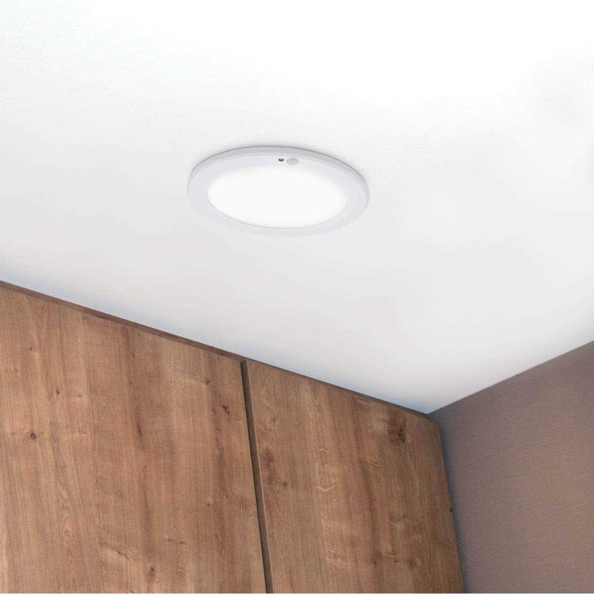 Maxxima 9 in. Round Ceiling Mount Light Fixture Features Motion Sensor - Image 5