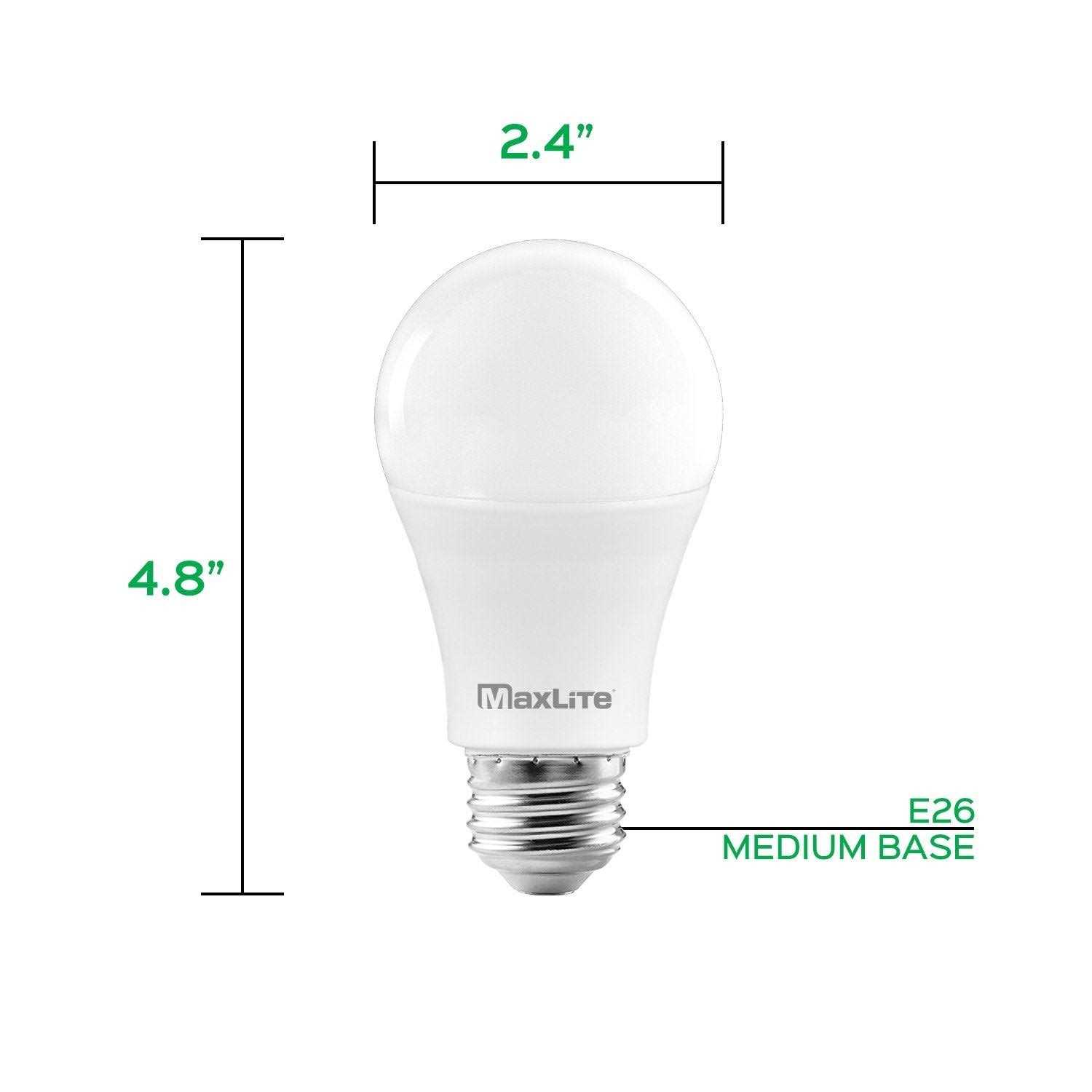 Maxlite A19 LED Bulb Enclosed Fixture Rated Equivalent - Image 3
