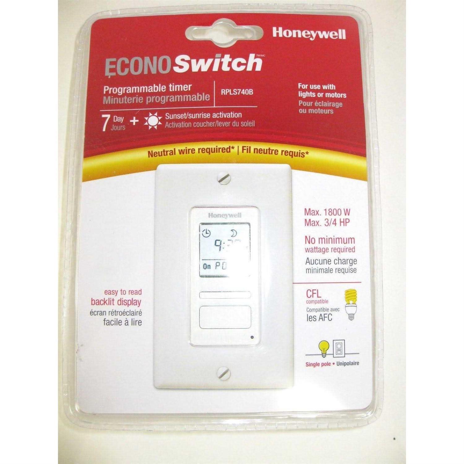 Honeywell RPLS740B1008/U 7-Day Solar Programmable Timer Switch - Image 3