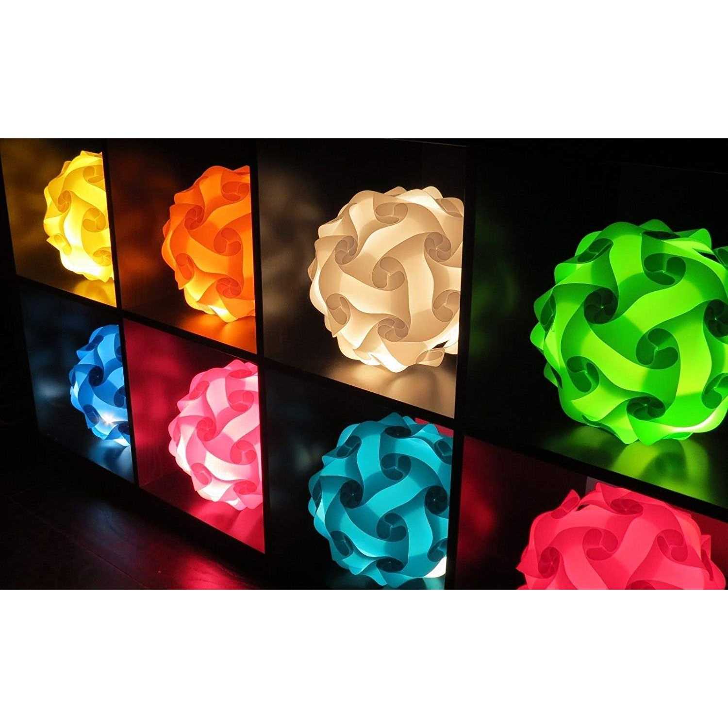 Lightingsky Ceiling Pendant DIY IQ Jigsaw Puzzle Lamp Shade Kit with 40 Inch Hanging Cord - Image 5