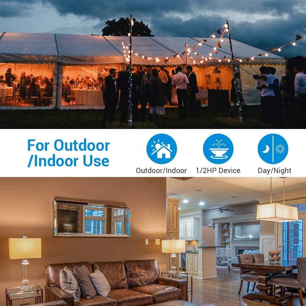 DEWENWILS 2 Pack Outdoor Light Timer Weatherproof with Countdown Photocell Sensor for Christmas String Light - Image 5