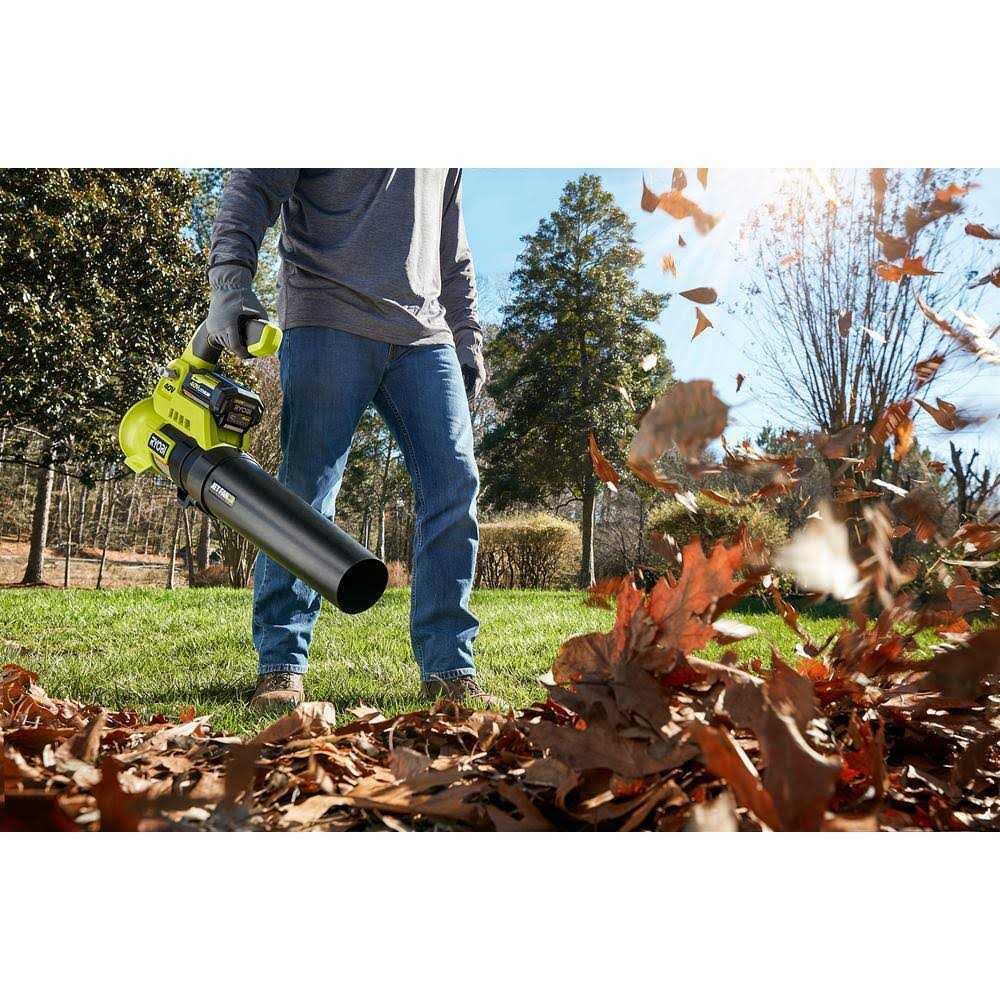 RYOBI 40V 110 MPH 525 CFM Cordless Battery Variable-Speed Jet Fan Leaf Blower with 4.0 Ah Battery and Charger - Image 5