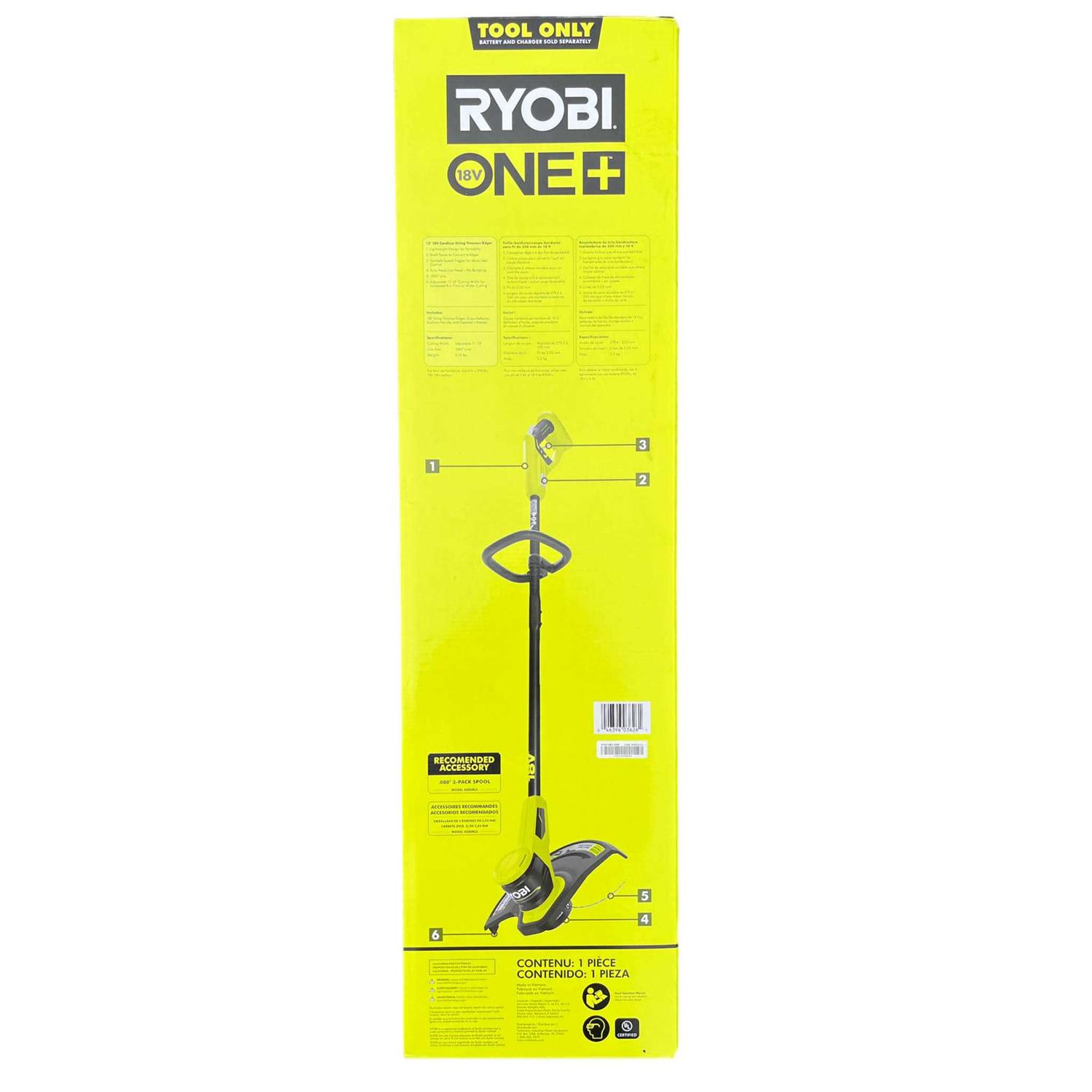 RYOBI ONE+ 18V 13 Cordless Battery String Trimmer - Image 3