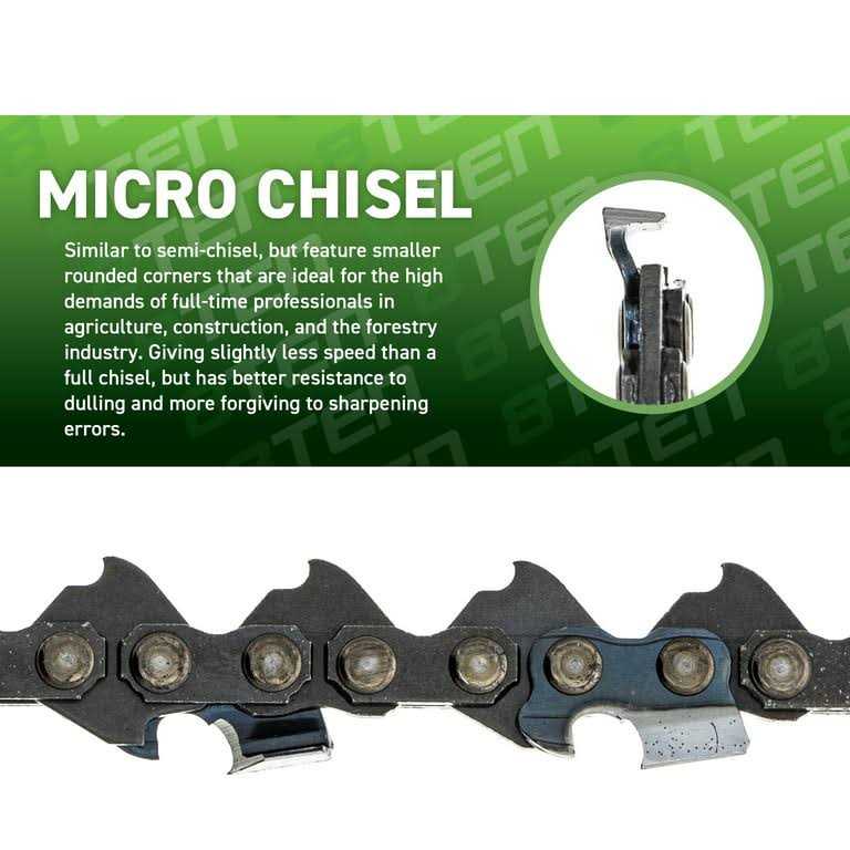 8TEN Micro Chisel Chainsaw Chain 12 Inch .043 1/4 64DL for Stihl 36700050064 HT 70 75 100 101 102 130 - Image 3