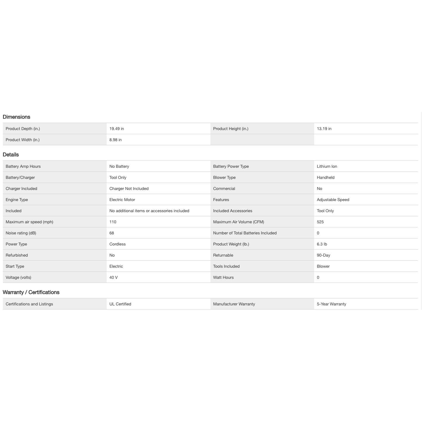 RYOBI ONE+ 18-Volt Lithium-Ion Cordless Leaf Blower - Image 4