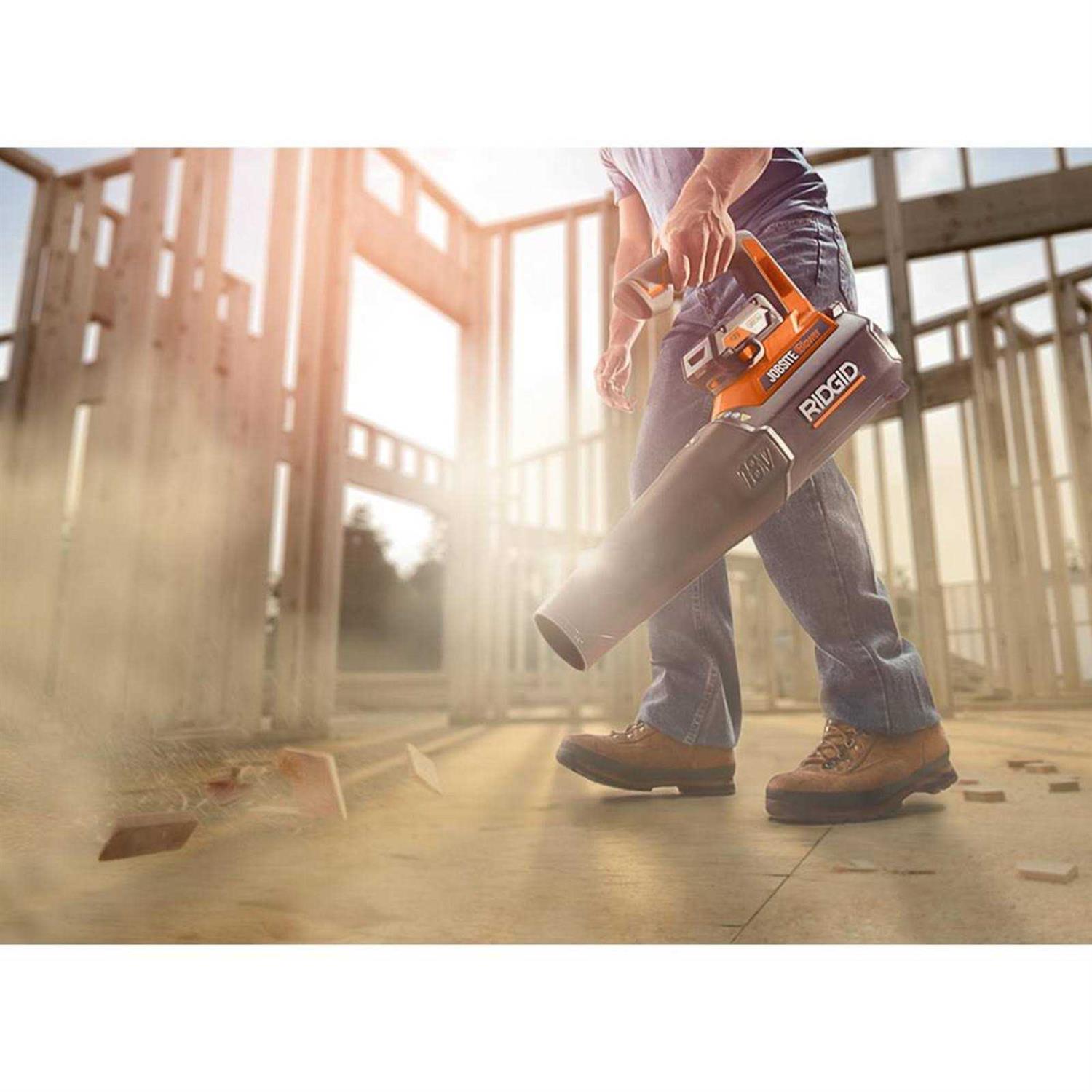 RIDGID 18-Volt Cordless 105 MPH Jobsite Handheld Blower - Image 3