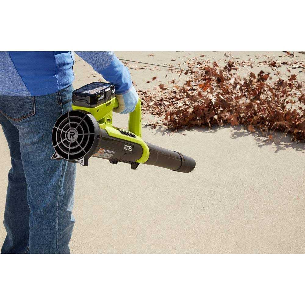 RYOBI ONE+ 90 MPH 200 CFM 18-Volt Lithium-Ion Cordless Battery Leaf Blower/Sweeper - Image 5